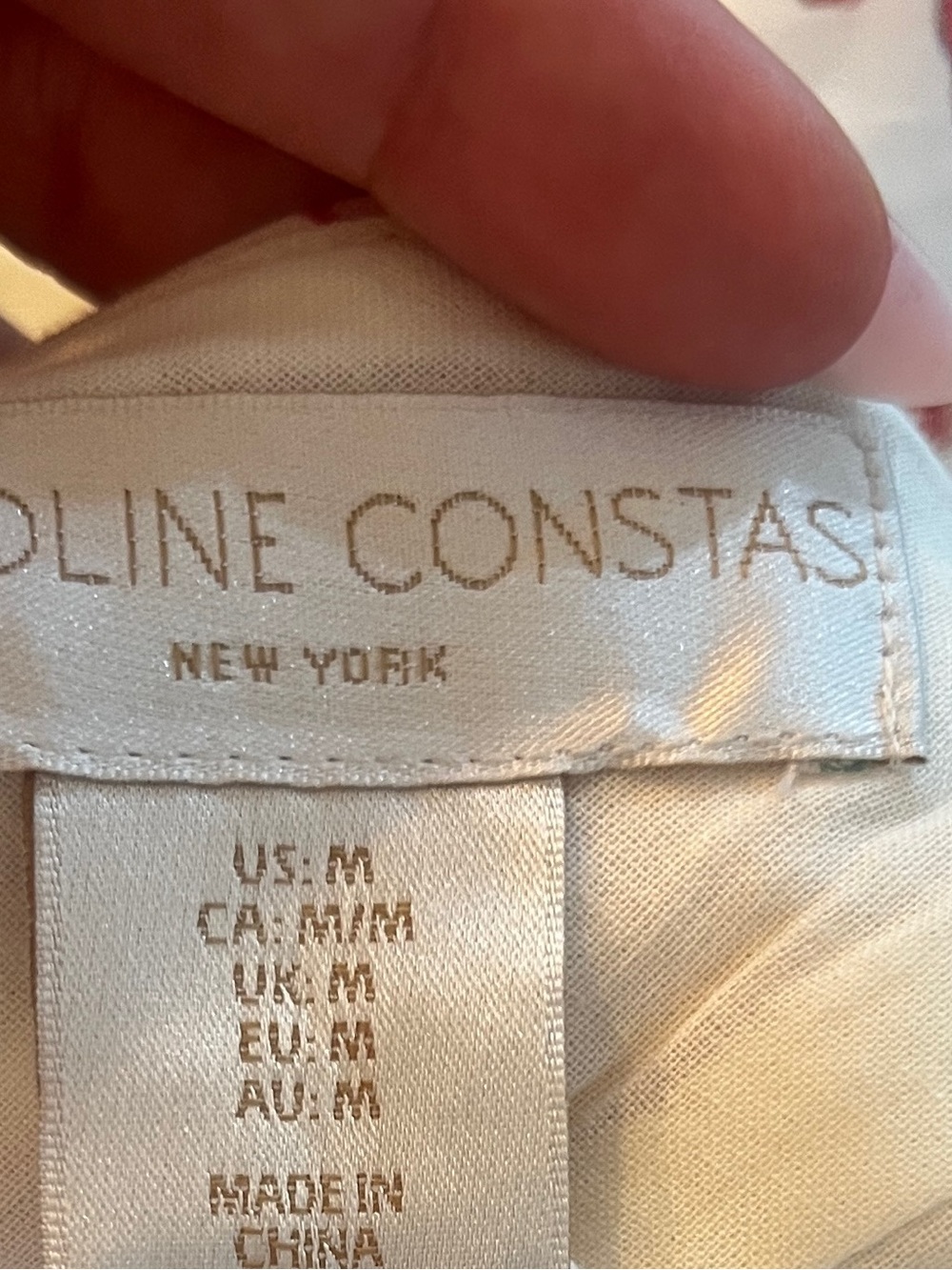 NWT ✧🩷Caroline Constas 🩷✧  floral mini belt dress M - Picture 4 of 4
